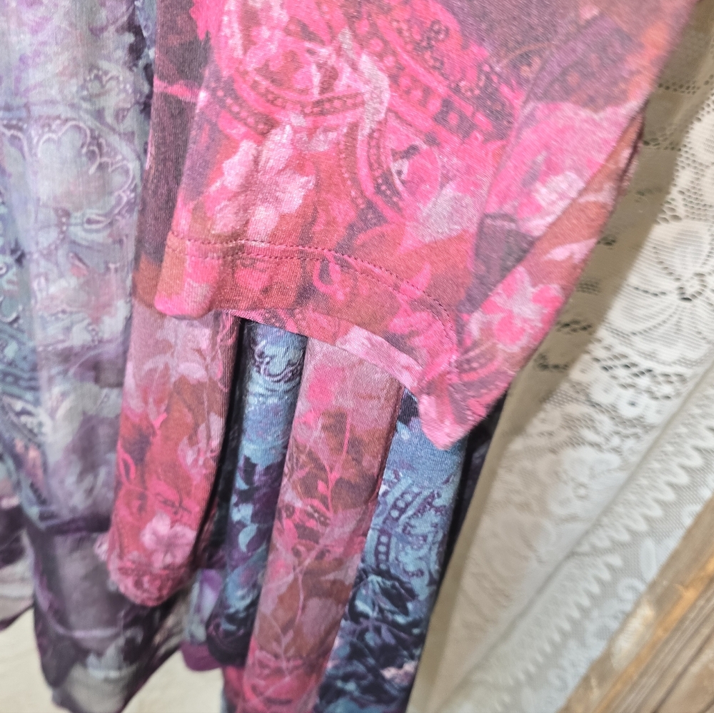 Soft Surroundings Long Sleeve Floral Paisley Flowy Womens Cardigan XL - Picture 3 of 9